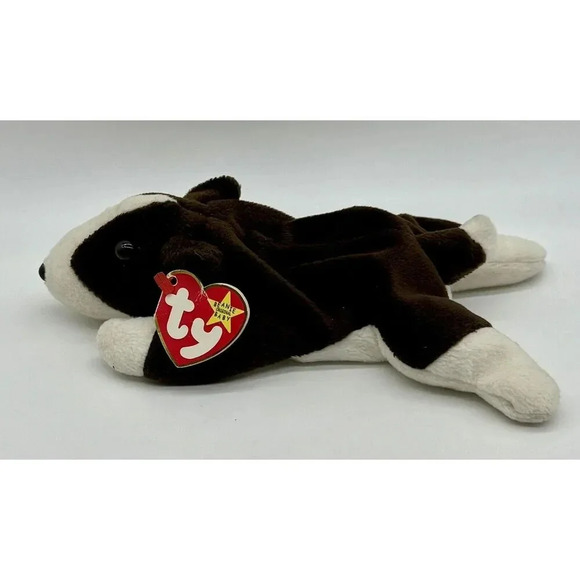 BRUNO the Terrier Dog Ty Beanie Baby 8.5" Plush Stuffed Animal Toy Vintage 1997 - Picture 2 of 7
